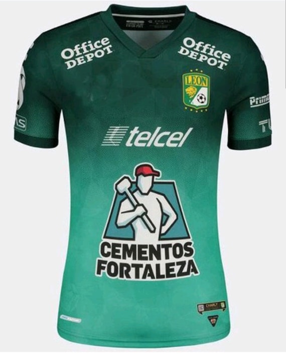 Club Leon Verde Green Home Premium Soccer Jersey 22 Etsy New Zealand