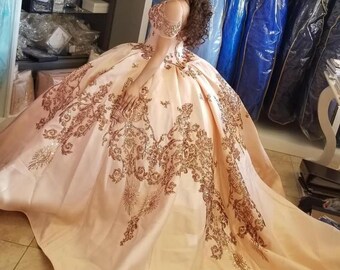 Vestidos De XV Años Quinceanera Dress 2021 Pink Rose Gold - Etsy Israel Vestidos De XV Años Quinceanera Dress 2021 Pink Rose Gold - Etsy Israel