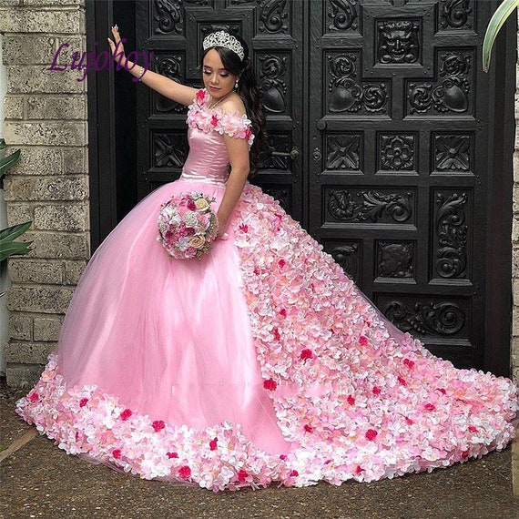 pink quinceanera dresses