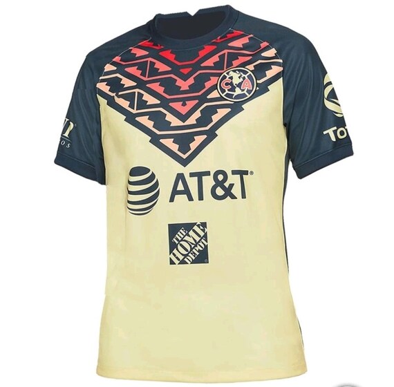 Club America Yellow Amarilla Premium Soccer Jersey 22 Etsy