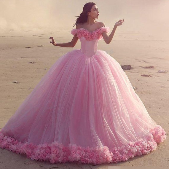 Lilac Cinderella Ball Gown Quinceanera Dresses 2023 Bead Appliques Long  Sleeves Luxury Birthday Dress - AliExpress