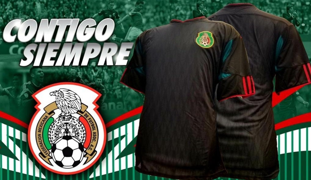 Mexico Black Negra Premium Soccer Jersey - Etsy
