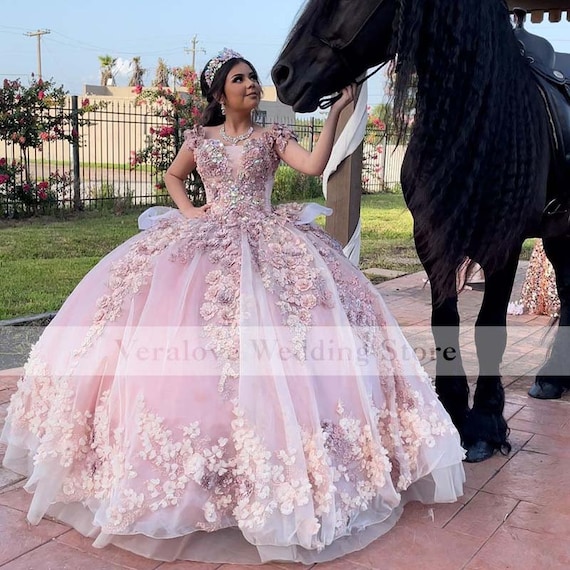 Gorgeous Pink Prom Dress 2022 New Beading Detachable Shoulder Strap  Blackless Tulle Ball Gowns Female Formal Dresses - Prom Dresses - AliExpress
