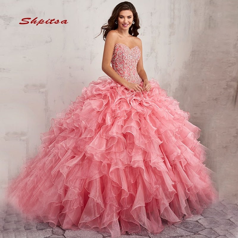 Quinceanera dresses big and puffy sales