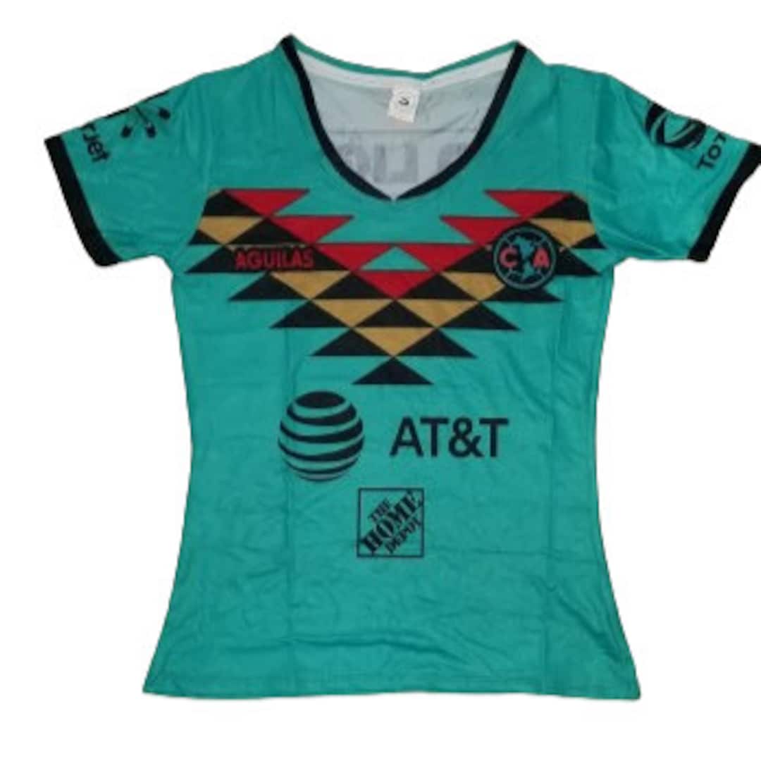 Women New Club America Third Blue Premium Soccer Jersey Etsy