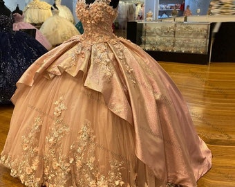 Charro Quinceañera Vestidos Champagne Ruffles Dulce 16 Vestido - Etsy España Charro Quinceañera Vestidos Champagne Ruffles Dulce 16 Vestido - Etsy España