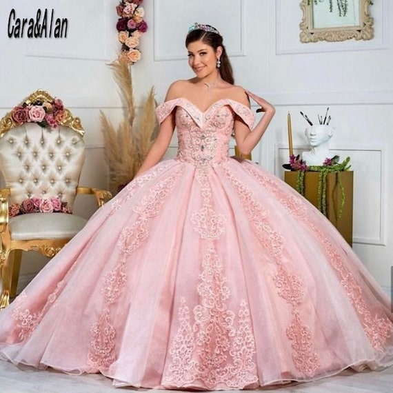 Pretty Colorful Rainbow Tulle Prom Dresses With 3D Flower Lace Appliques  Floor Length Puffy Princess Quinceanera Dress Brithday Party Gowns 2023