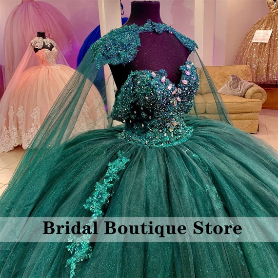 emerald quinceanera dresses