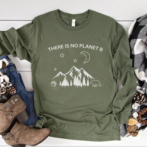 Protect Our Parks Long Sleeve Shirt • Save Planet Earth Day Tshirt • Bear Paw Hiking Camping Tee • Outdoor Lover Gift • Tree Hugger Shirt