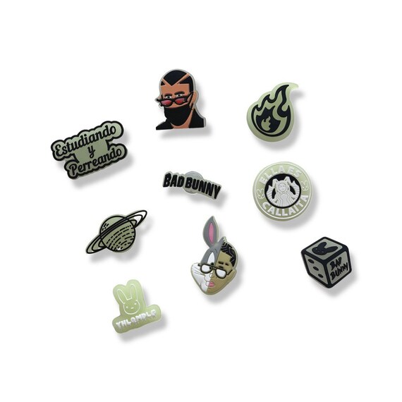 Bad Bunny Croc Charms Etsy