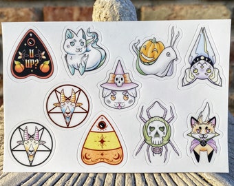 Crypt Cuties Sticker Sheet | Halloween, Spooky