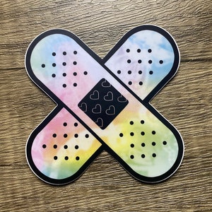 Rainbow Bandages Sticker