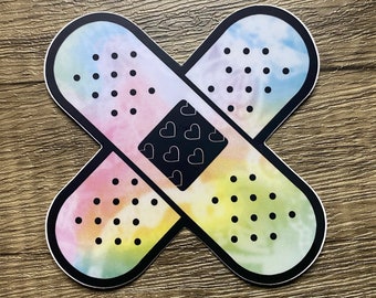 Rainbow Bandages Sticker