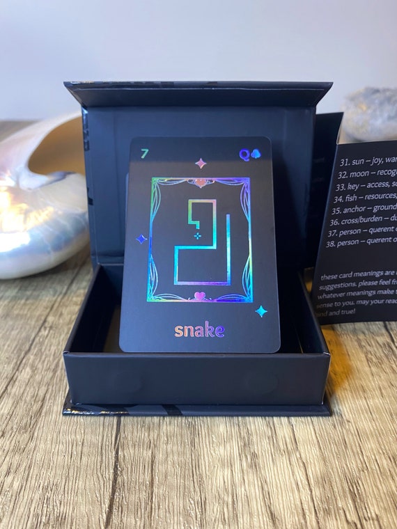 Black Salt Lenormand Deck - Etsy