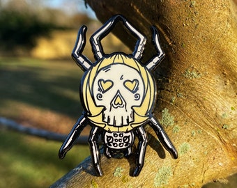 Skull Spider Pin | Halloween, Spooky