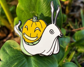 Pumpkin Snail Pin | Halloween, Spooky