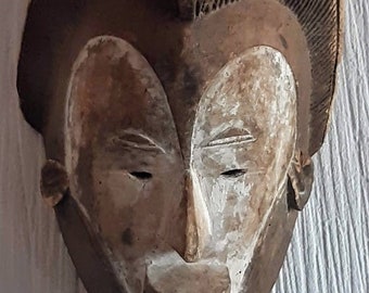 Vintage White Punu Okuyi Mask