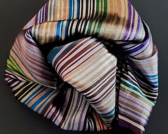 Striped Moroccan Silk 'Sabra' Scarf