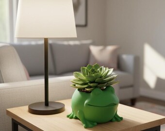 3D gedruckter Frosch-Blumentopf - Für 3-Zoll-Blumentöpfe