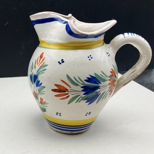 Henriot Quimper Cream Jug from France image 3