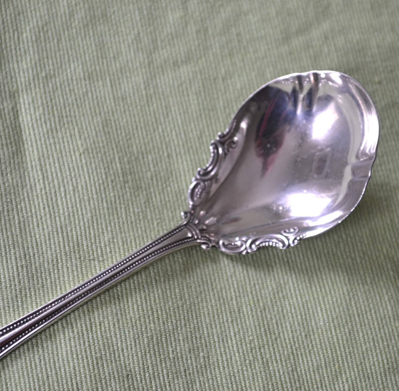 Vintage Sterling Silver Sugar Spoon by International Silver Etsy