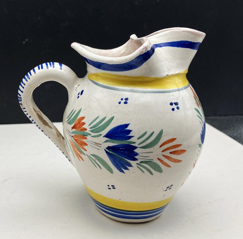 Henriot Quimper Cream Jug from France image 1