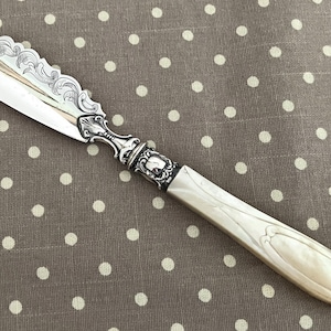 Sterling Butter Knife with Mother of Pearl Handle