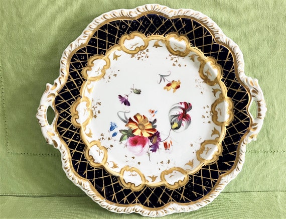 アンティーク 手描きケーキ皿 1820 - Etsy 日本