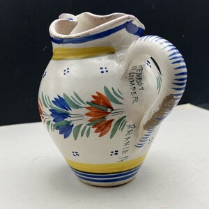 Henriot Quimper Cream Jug from France image 4