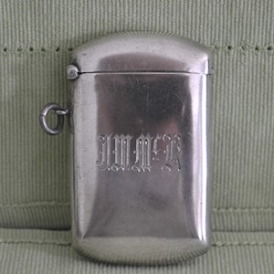Sterling Silver Vesta Match Safe by Ellis Bros.