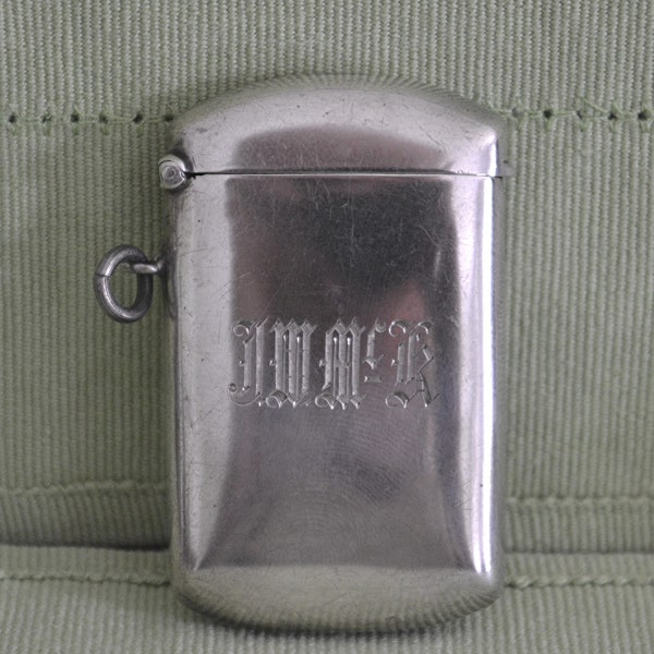 Sterling Silver Vesta Match Safe by Ellis Bros.