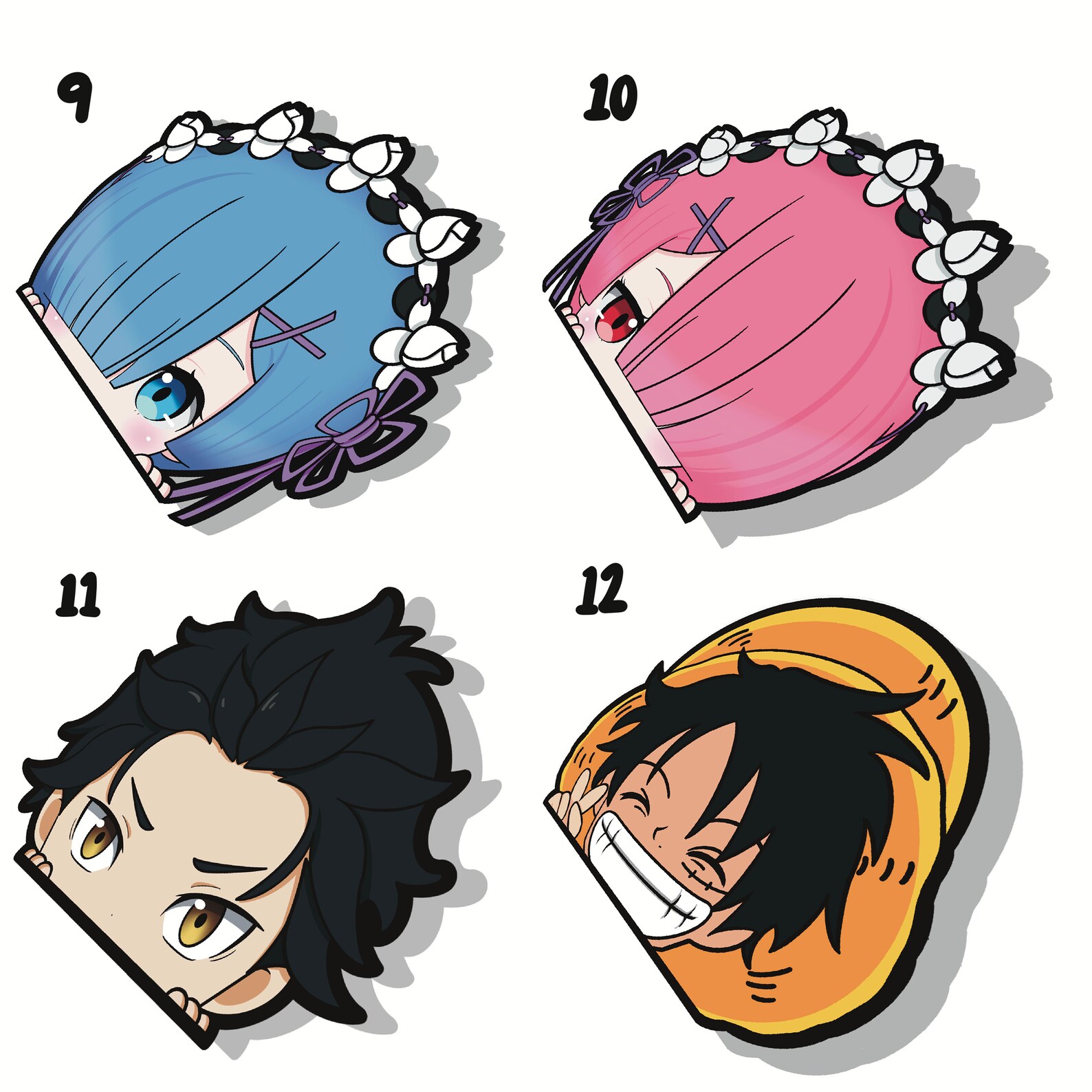 Peeker Stickers Etsy