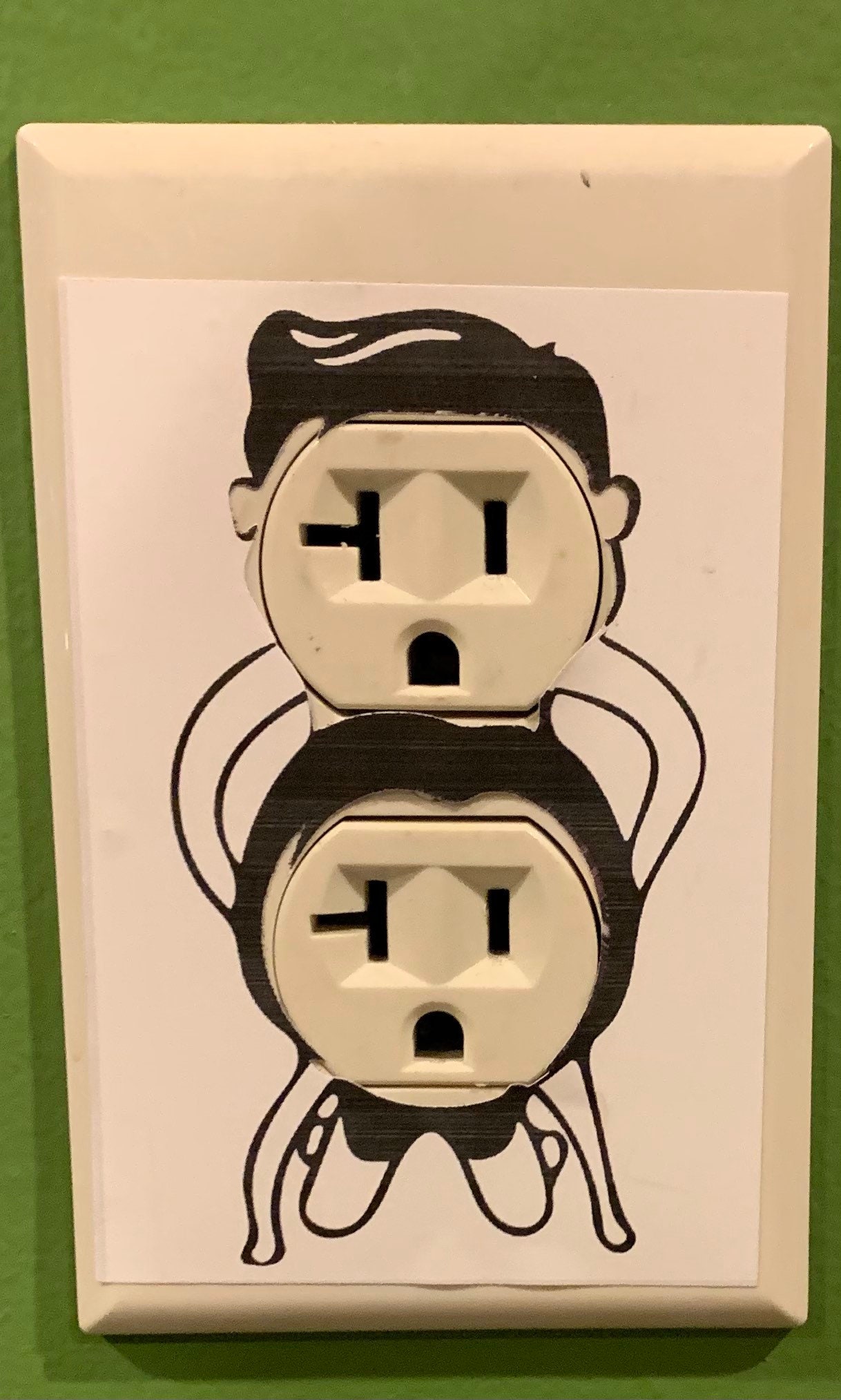 Funny Outlet Faceplate Sticker Gag gift Etsy