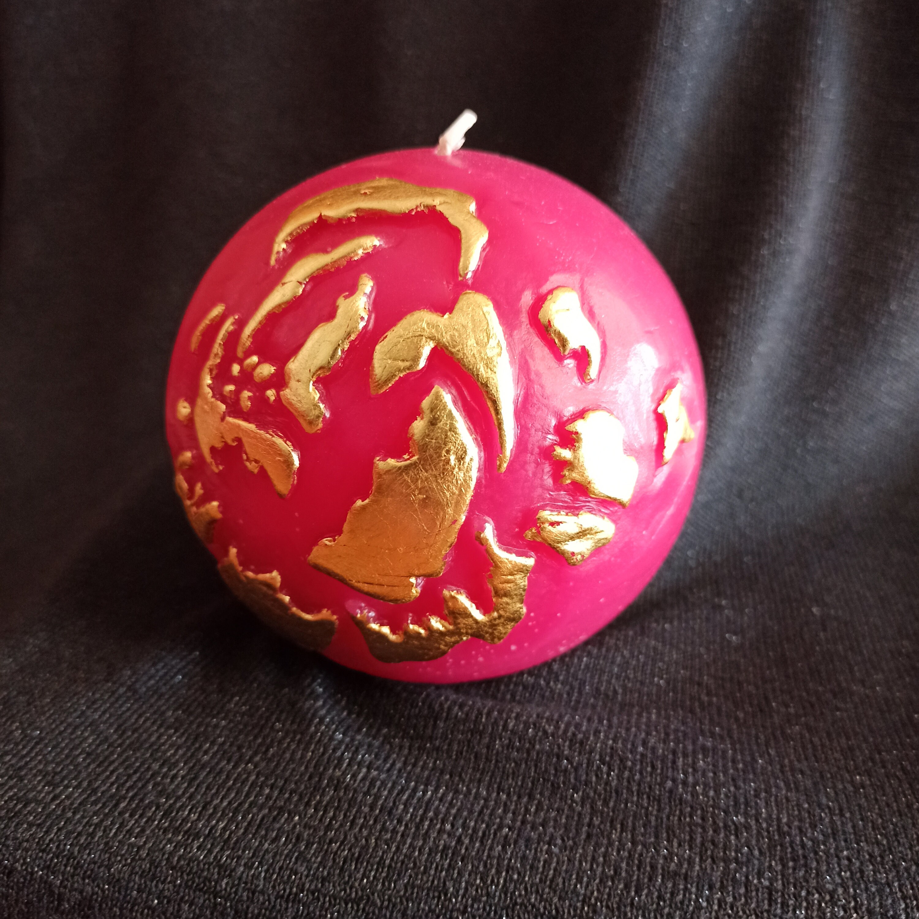 Bougie Décorée - Pivoine