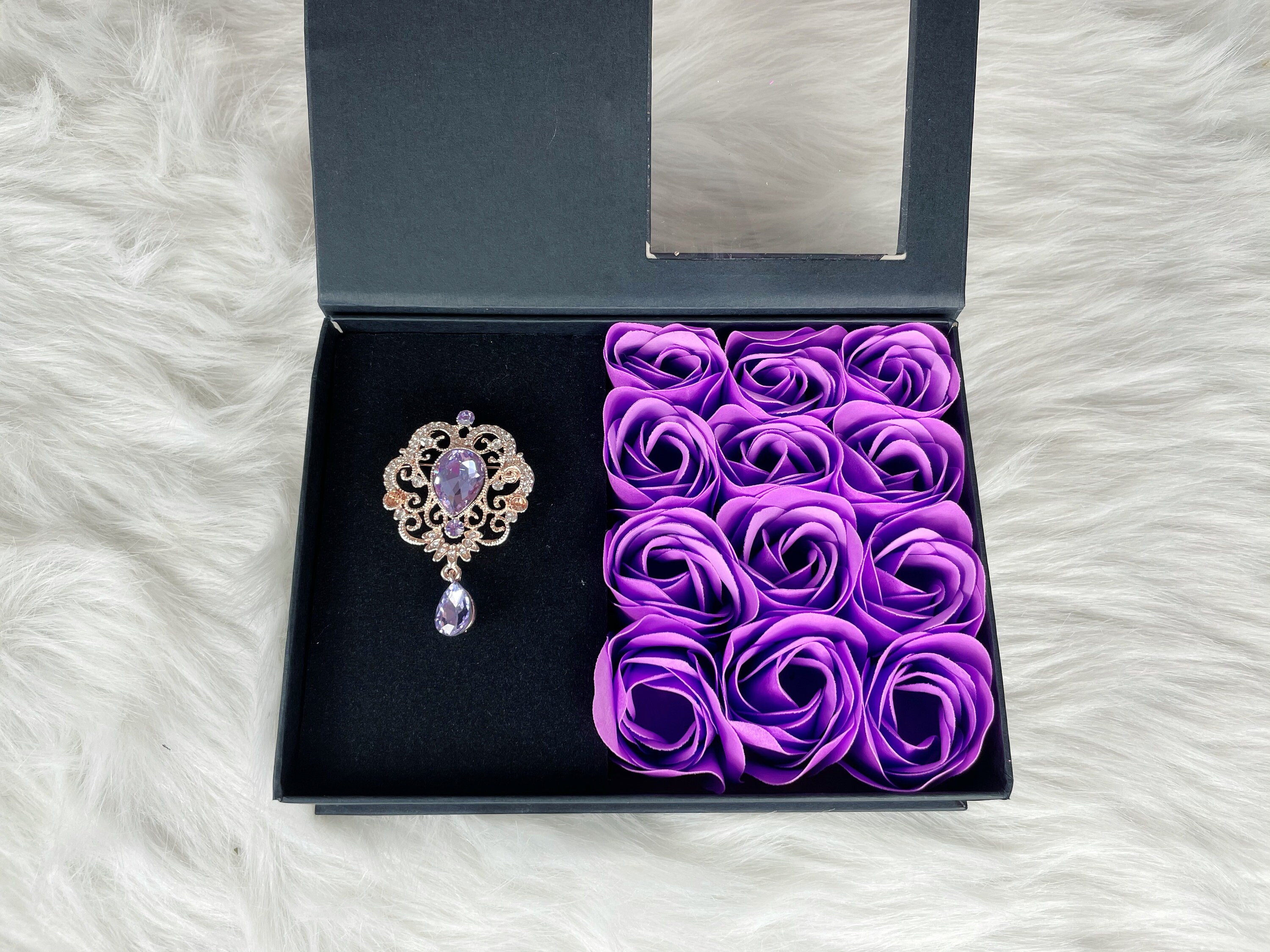Scented Flower Gift Box Forever Flower Box Jewelry Gift Box Etsy