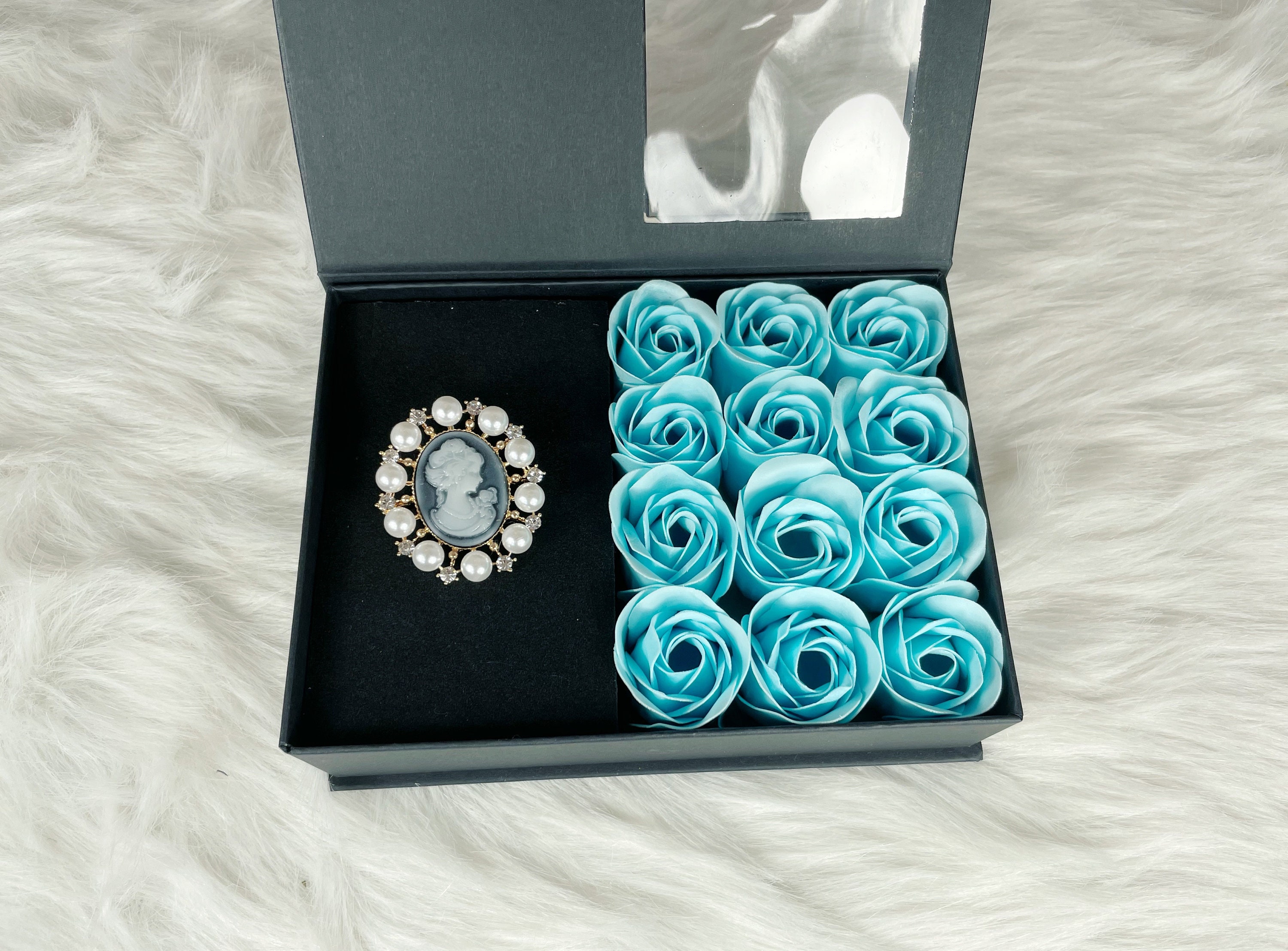 Scented Flower Gift Box Forever Flower Box Jewelry Gift Box Etsy