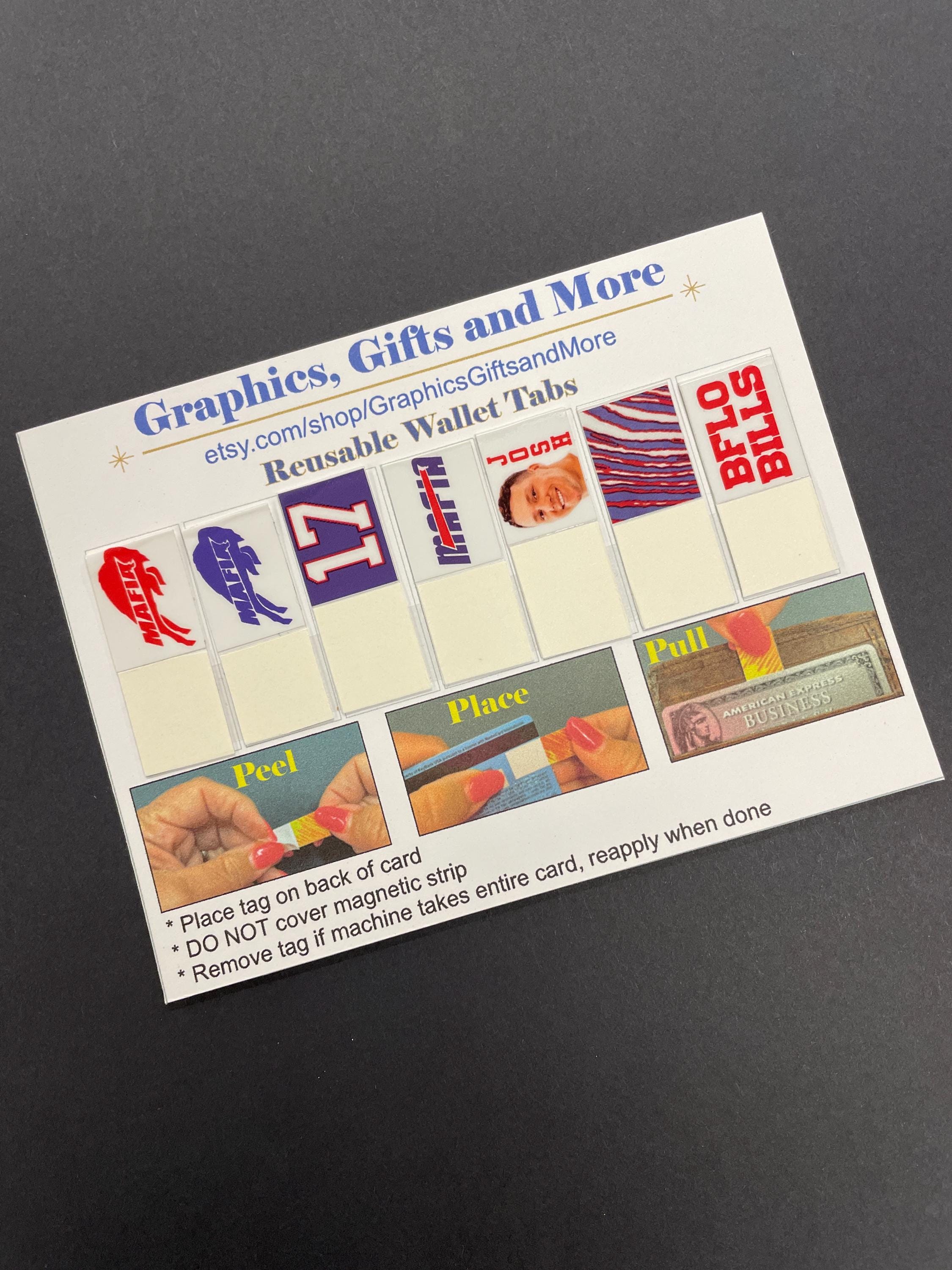 Reusable Wallet Tabs, Credit Card Pull Tabs, Card Grabber for Long
