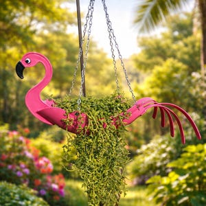 MINI Flamingo Planter – Pink Recyclable Planter, Awesome Gift for Garden & Flamingo Lovers