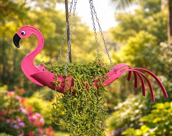 MINI Flamingo Planter  Pink Recyclable Planter, Awesome Gift for Garden &  Flamingo Lovers
