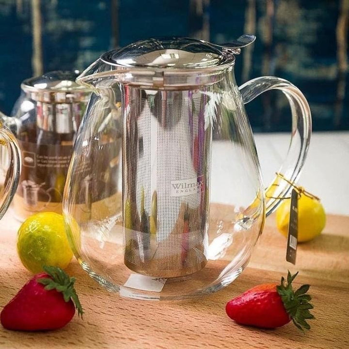 Thermo Glass Tea Pot 29 Fl Oz 850 Ml WL888802/A Etsy
