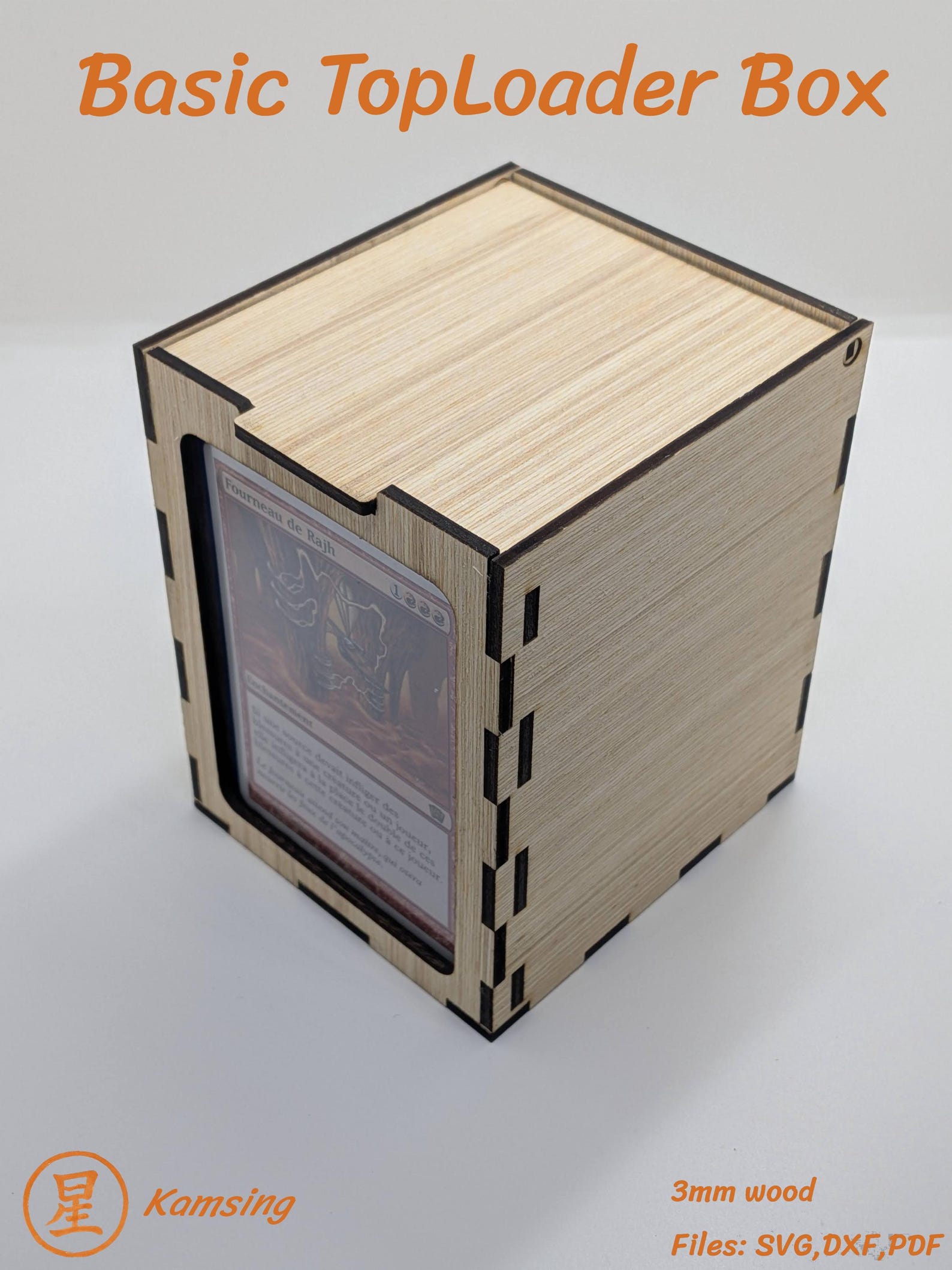 Custom Toploader Box Laser Cut File - 40 Toploaders - Etsy