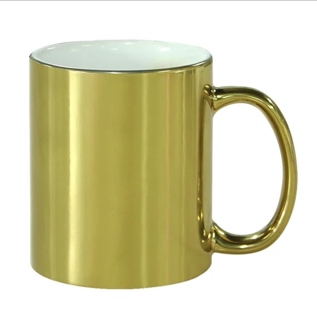 11oz Sublimation Mirror Electroplating Mug * Gold – Cheer Haven LLC.