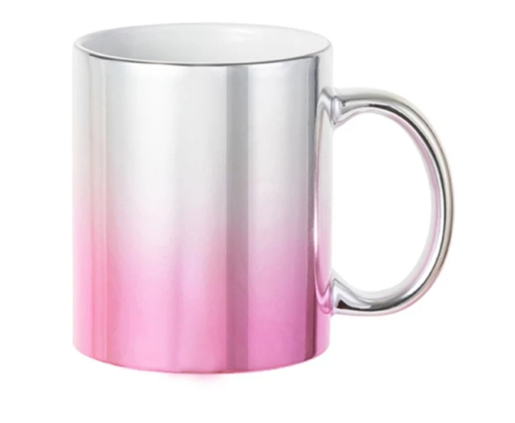 Wholesale 11 OZ sublimation Mugs Blanks Pink Glitter Coffee Mugs Ceramic  Photo Cups Manufacturer and Supplier