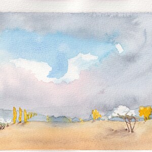 6 aquarelkaarten uit de Trotter-serie met enveloppen