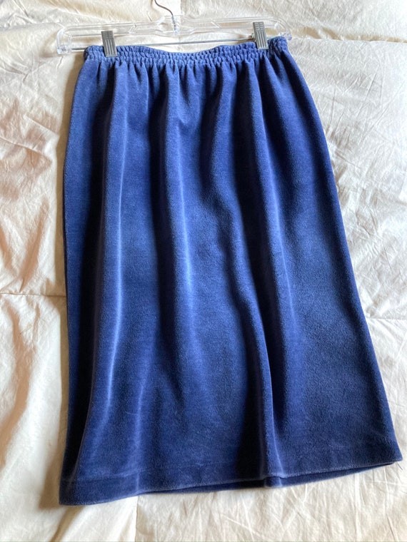 Yves Saint Laurent Vintage Velour Skirt