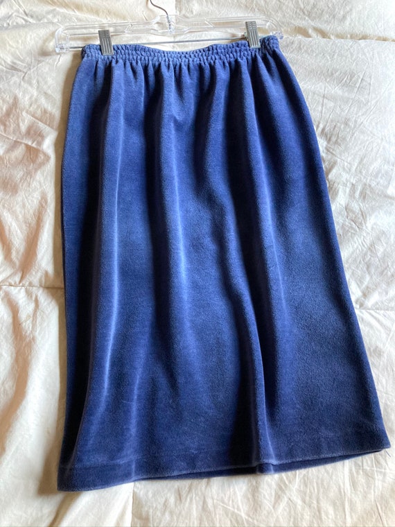 XS/S Blue Velvet YSL Skirt