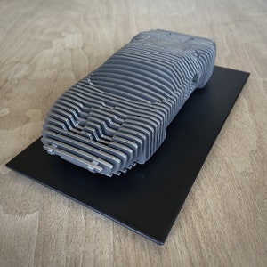 Ford GT - 1:32 Handcrafted Car Sculpture - Stainless Steel