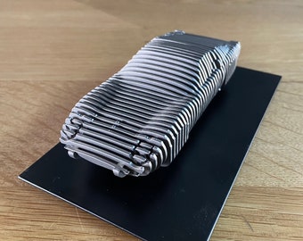 ランボルギーニ ミウラ - 1:32 手作り自動車彫刻 - ステンレススチール
