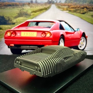 Ferrari 308 / 328 - 1:32 Handcrafted Car Sculpture - Stainless Steel