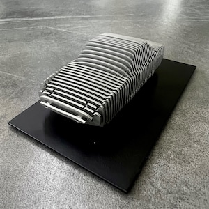 Porsche 914 - Scultura per auto realizzata a mano in scala 1:32 - Acciaio inossidabile